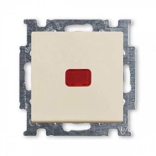 Переключатель одноклавишный ABB Basic55 10A 250V с подсветкой слоновая кость 2CKA001012A2150