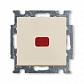 Переключатель одноклавишный ABB Basic55 10A 250V с подсветкой слоновая кость 2CKA001012A2150 - фото №1