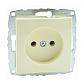 Розетка 2К Mono Electric Despina/ Larissa 16A 250V винтовое подключение крем 500-001722-116 - фото №1