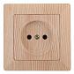 Розетка ЭРА Intro Solo 2P 16A 250V дерево 4-201-11 Б0043311 - фото №1