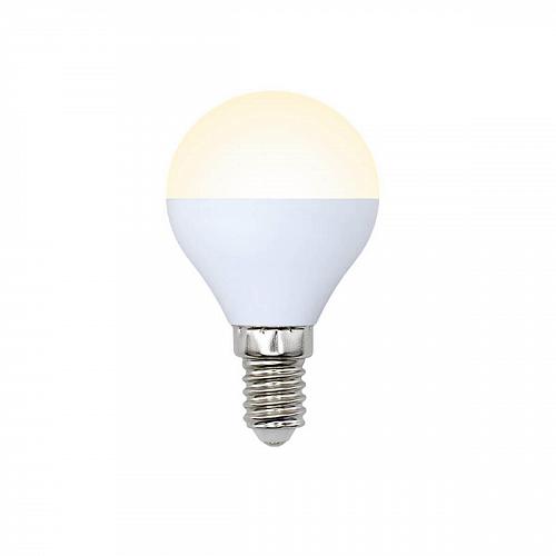 Лампа светодиодная (10217) E14 6W 3000K матовая LED-G45-6W/WW/E14/FR/O