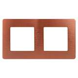 Рамка 2-постовая ЭРА 12 сатин медь 12-5102-14 Б0052517