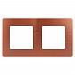 Рамка 2-постовая ЭРА 12 сатин медь 12-5102-14 Б0052517 - фото №1