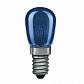 Лампа накаливания миниатюрная TV Paulmann Е14 15W синяя 81010 - фото №1