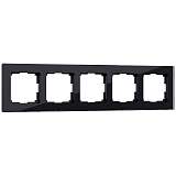 Рамка Werkel Favorit на 5 постов черный W0051108 4690389160110