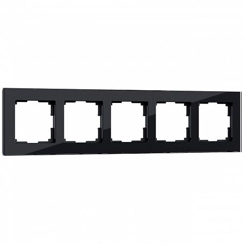 Рамка Werkel Favorit на 5 постов черный W0051108 4690389160110