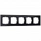 Рамка Werkel Favorit на 5 постов черный W0051108 4690389160110 - фото №1