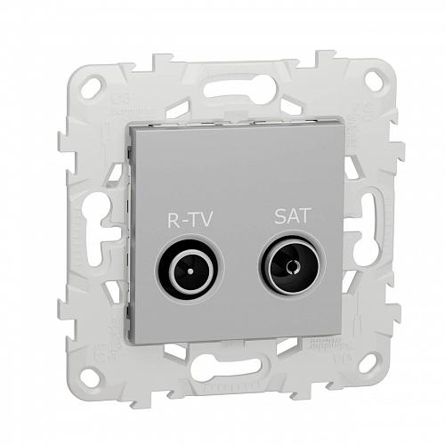 Розетка R-TV/SAT проходная Schneider Electric Unica New NU545630
