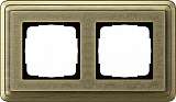 Рамка 2-постовая Gira ClassiX Art бронза 0212661
