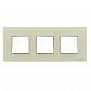 Рамка 3-постовая ABB Zenit стекло жемчужное 2CLA227300N3501 - фото №1