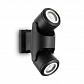 Уличный настенный светильник Ideal Lux Xeno AP2 Nero 129501 - фото №1
