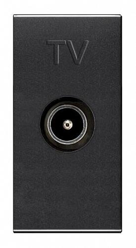 Розетка TV ABB Zenit антрацит 2CLA215070N1801