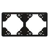 Рамка 2-модульная Efapel Apolo 5000 Standard черный 50921 TPT