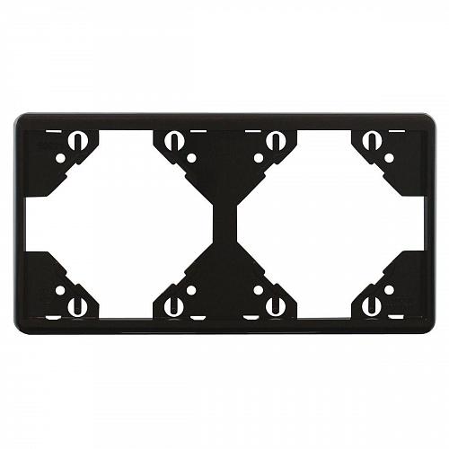 Рамка 2-модульная Efapel Apolo 5000 Standard черный 50921 TPT