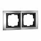 Рамка 2-постовая Mono Electric Chrome хром 106-410000-161 - фото №1