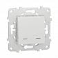 Выключатель двухклавишный Schneider Electric Unica New NU521118N - фото №1