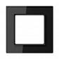 Рамка 1-постовая Jung A creation стекло черное AC581GLSW - фото №1