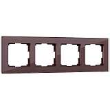 Рамка на 4 поста Werkel Favorit мокко W0041118 4690389160059