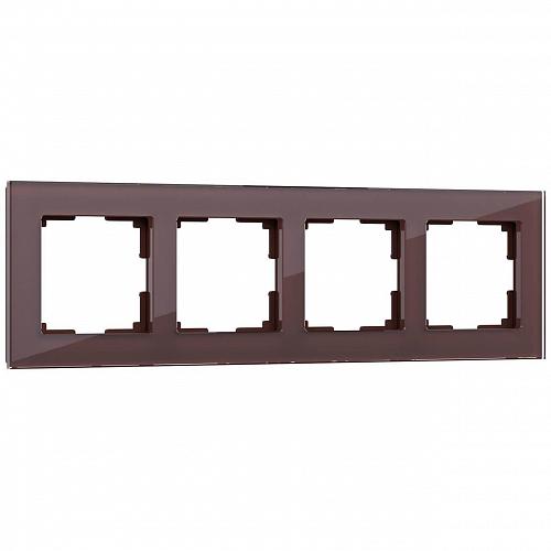 Рамка на 4 поста Werkel Favorit мокко W0041118 4690389160059