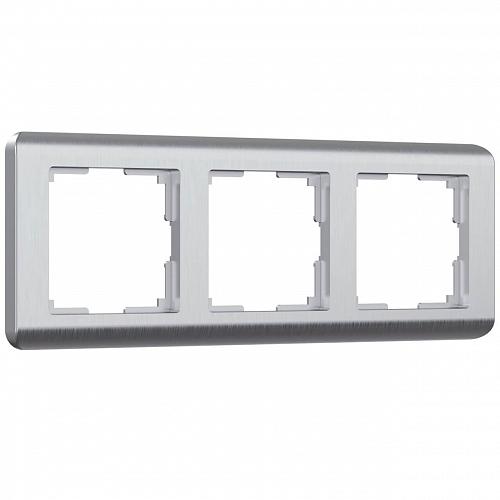 Рамка на 3 поста Werkel Stream серебряный W0032106 4690389162282