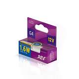 Лампа светодиодная REV JC G4 1,6W 12V 2700K теплый свет колба 32365 5