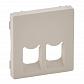 Лицевая панель Legrand Valena Life розетки телефонной RJ-11/Ethernet RJ-45 слоновая кость 755421 - фото №1
