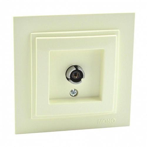 Розетка TV концевая Mono Electric Despina экран крем 102-170005-138