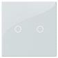 Выключатель сенсорный двухклавишный Hiper белый S1G2-01W - фото №1