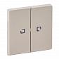 Лицевая панель Legrand Valena Life выключателя двухклавишного с подсветкой слоновая кость 755221 - фото №1