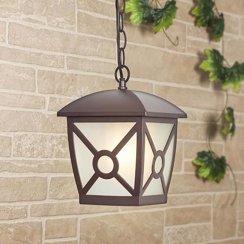 Уличный подвесной светильник Elektrostandard Columba H коричневый GL 1022H 4690389136825