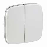 Лицевая панель Legrand Valena Allure выключателя двухклавишного жемчуг 755029