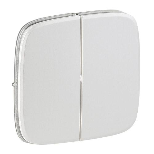 Лицевая панель Legrand Valena Allure выключателя двухклавишного жемчуг 755029