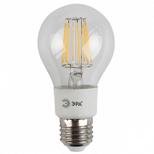 Лампа светодиодная филаментная ЭРА E27 5W 2700K прозрачная F-LED A60-5W-827-E27 Б0012535