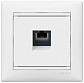 Розетка телефонная RJ11 Legrand Valena белая 774438 - фото №2