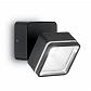 Уличный настенный светодиодный светильник Ideal Lux Omega Ap Square Nero 4000K 165370 - фото №1