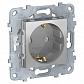 Розетка Schneider Electric Unica New с/з без шторок 16A 250V NU503630 - фото №1