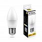 Лампа светодиодная Feron E27 7W 2700K Свеча Матовая LB-97 25758 - фото №1