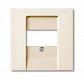 Лицевая панель ABB Basic55 розетки информационной chalet-белый 2CKA001724A4318 - фото №1