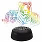 Светодиодная фигура Uniel ULI-M508 RGB/3AA Tiger Family/Black UL-00008403 - фото №1