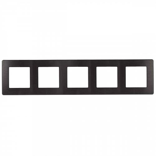 Рамка 5-постовая ЭРА 12 сатин антрацит 12-5105-05 Б0052543