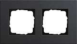 Рамка 2-постовая Gira Esprit Lenoleum-Multiplex антрацит 0212226