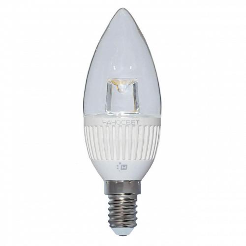 Лампа светодиодная Наносвет E14 5W 4000K прозрачная LC-CDCL-5/E14/840 L155