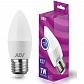 Лампа светодиодная REV C37 E27 7W нейтральный белый свет свеча 32348 8 - фото №1