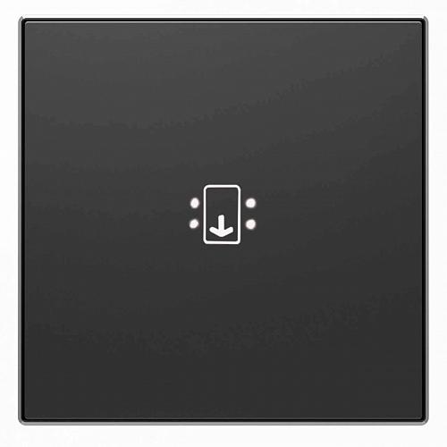 Лицевая панель ABB Sky выключателя карточного с подсветкой чёрный бархат 2CLA851400A1501