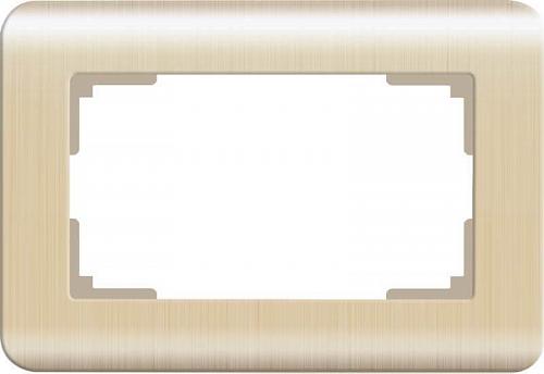 Рамка для двойной розетки Werkel Stream шампань WL12-Frame-01-DBL 4690389131332
