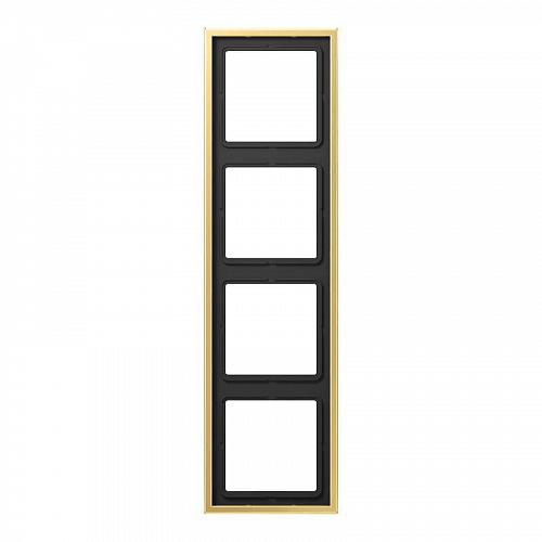 Рамка 4-постовая Jung LS 990 латунь classic ME2984C