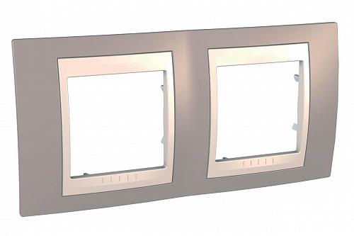 Рамка 2-постовая Schneider Electric Unica Хамелеон MGU6.004.574