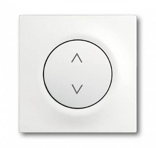 Лицевая панель ABB Impuls выключателя электронного Busch-Jalousiecontrol белый бархат 2CKA006430A0379