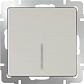 Выключатель Werkel одноклавишный с подсветкой слоновая кость WL03-SW-1G-LED-ivory 4690389059261 - фото №1