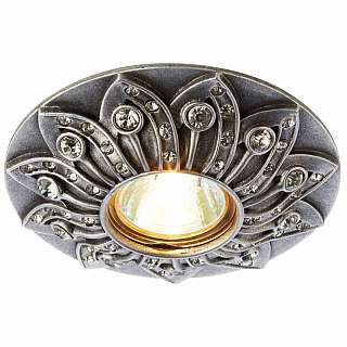 Гипсовые светильники серебристого цвета